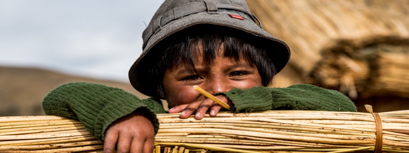 Kid in Titicaca Lake-Bolivia-Atelier South America